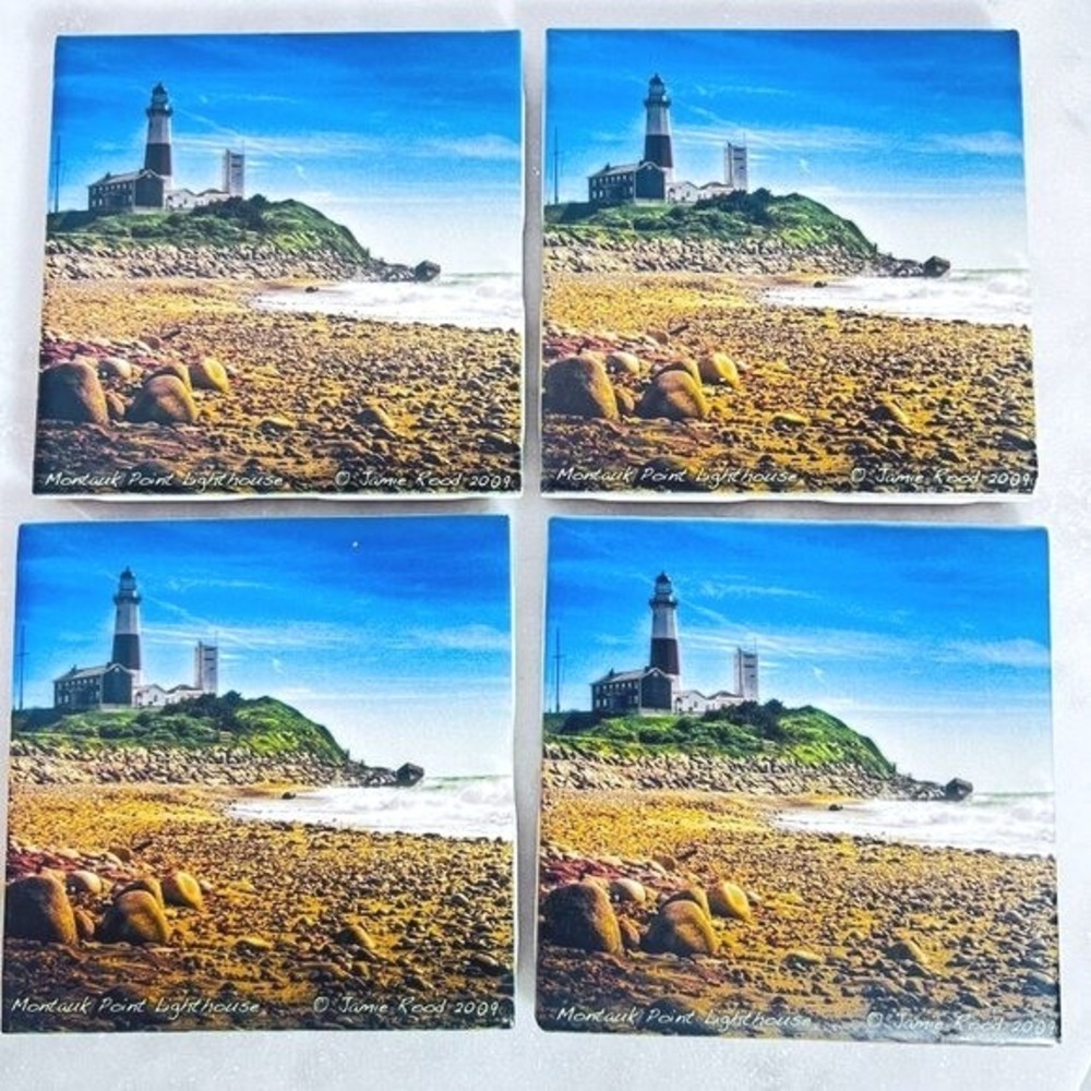 Montauk Point‎ Lighthouse 4 Coasters Jamie Rood Design New York Coastal Maritime